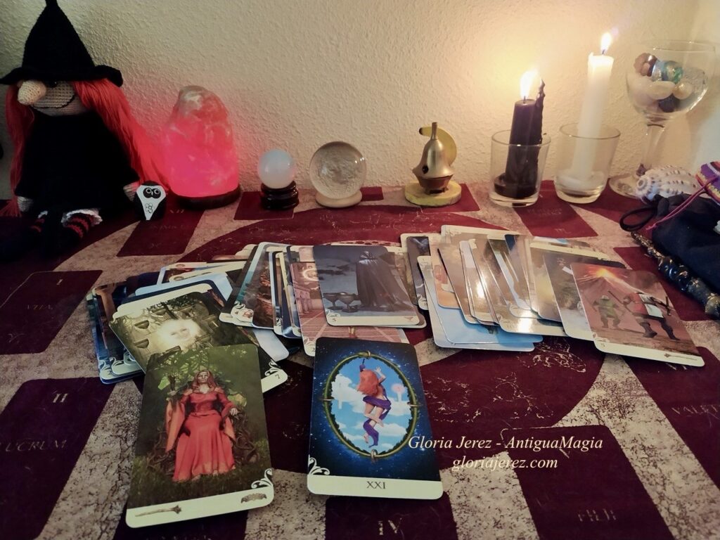 Tirada de Tarot real realizada en una consulta de Tarot por teléfono
